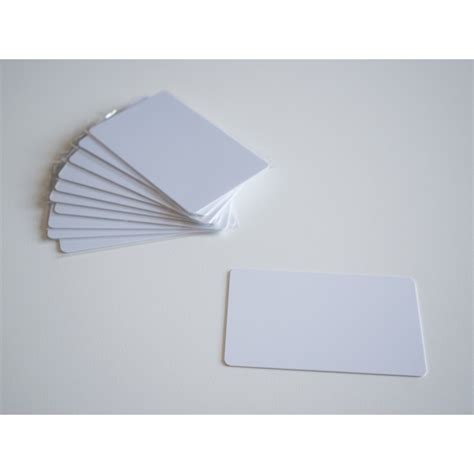 Plastic card with RFID chip MIFARE Classic® 1K white  